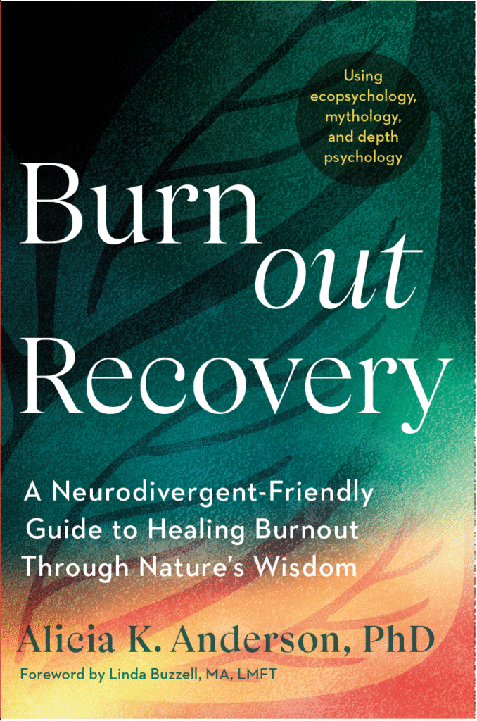 Book cover of burnout recovery by Alicia K Anderson